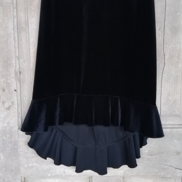 Vintage Black Velvet Dress